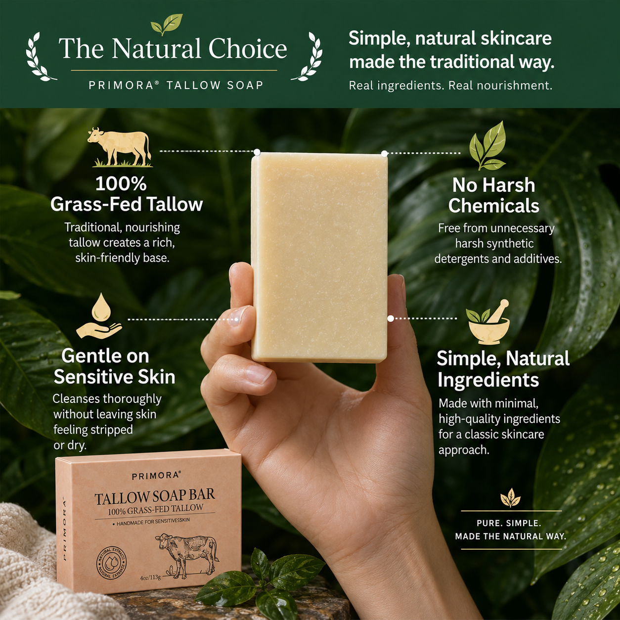 Tallow Soap Bar