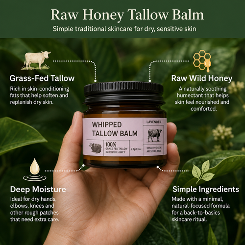 Raw Honey Beef Tallow Balm