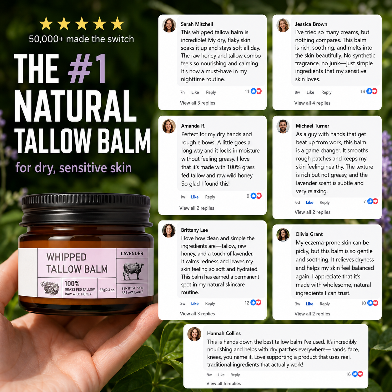 Raw Honey Beef Tallow Balm
